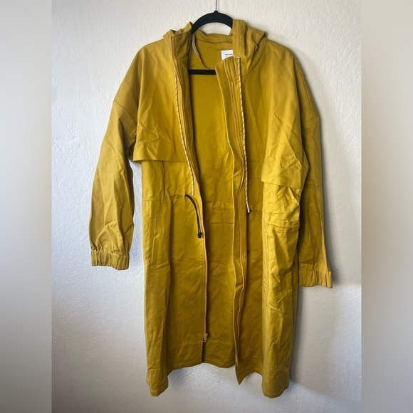 Who What Wear Mustard Yellow Hooded Coat - Picture 4 of 6